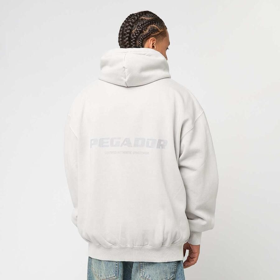 Pegador Colne Logo Oversized Sweat Jacket Men Hoodies & Sweaters grijs Maat XL Kleding - Foto 3