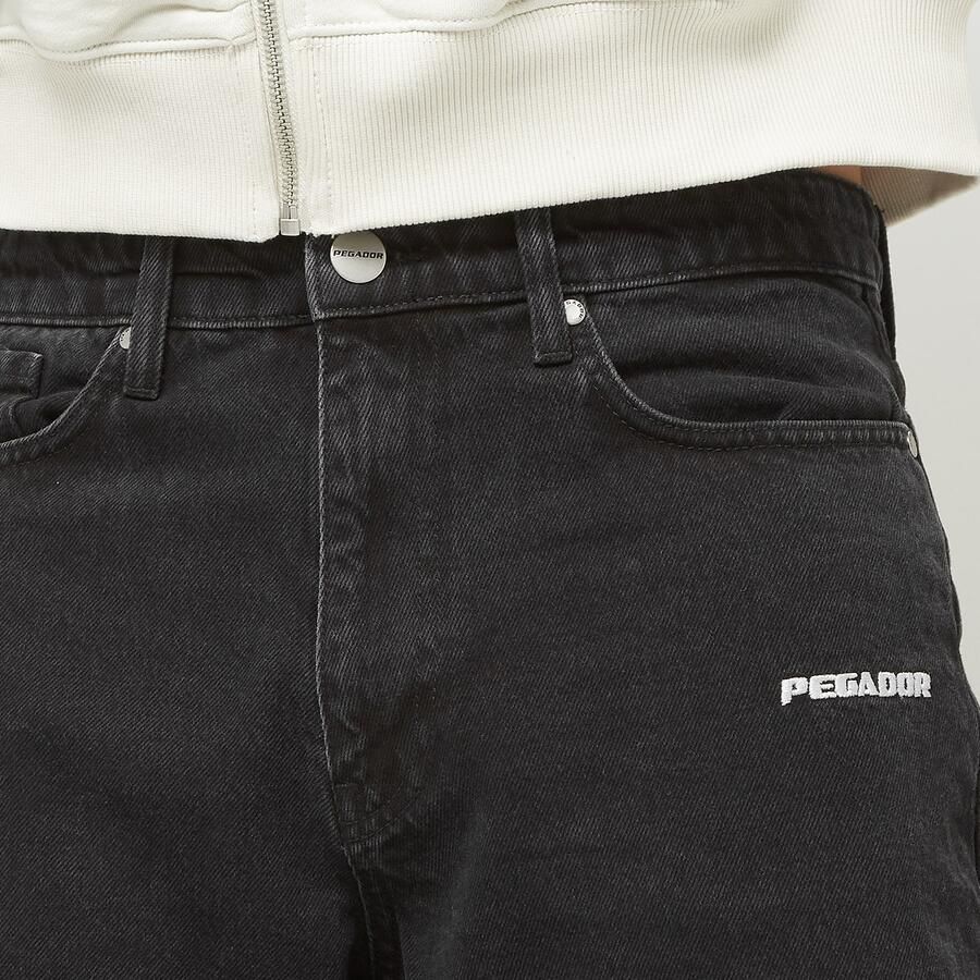 Pegador Regular fit korte jeans met labelstitching model 'EARL'