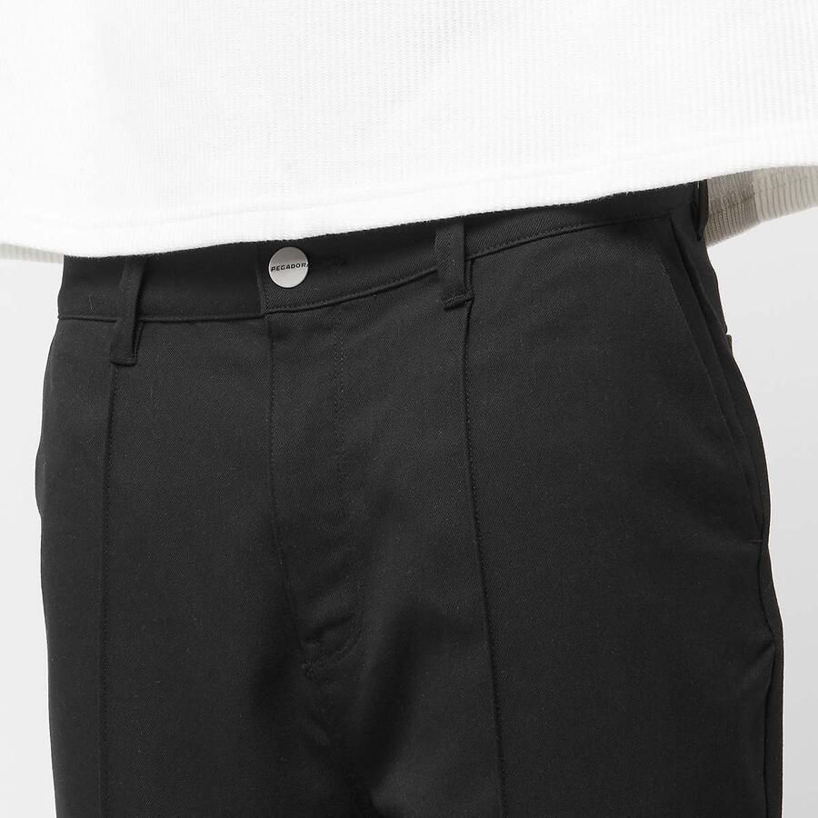 Pegador Regular fit stoffen broek met vaste persplooien model 'GUIDER'