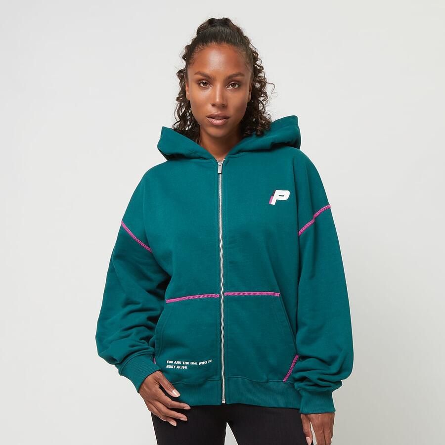 Pegador Jenna Oversized Sweat Jacket Women Hoodies & Sweaters groen Maat XS Kleding - Foto 3