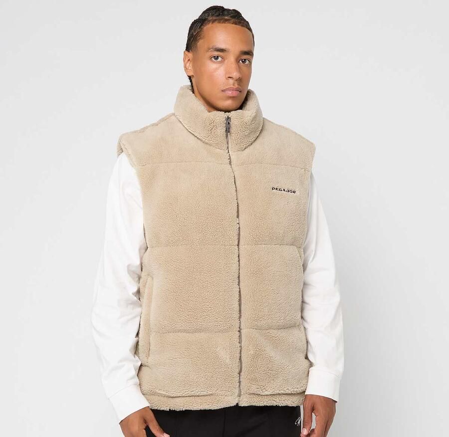 Pegador Landin Teddy Puffer Vest Men Bodywarmers beige Maat XS Kleding - Foto 3