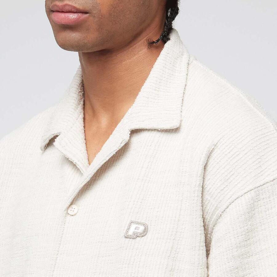 Pegador Libco Structured Knit Shirt Men Overhemden beige Maat XL Kleding - Foto 3