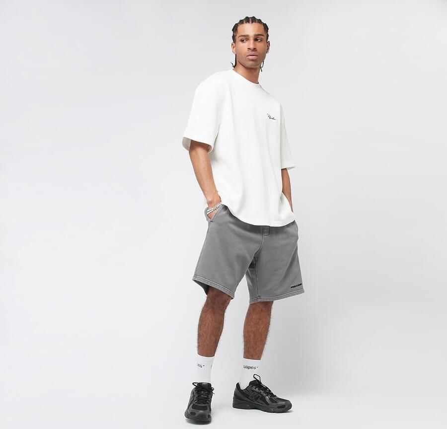 Pegador Logo Heavy Sweat Shorts men Sportshorts grijs Maat XL Kleding