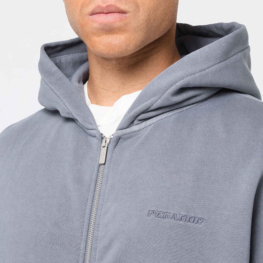 Pegador Logo Oversized Sweat Jacket Men Hoodies & Sweaters grijs Maat XL Kleding - Foto 2