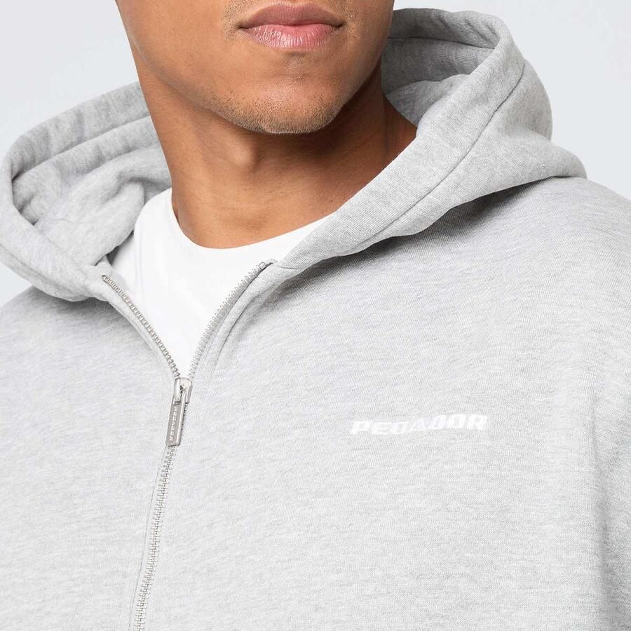 Pegador Logo Oversized Sweat Jacket Men Hoodies & Sweaters grijs Maat XL Kleding - Foto 2