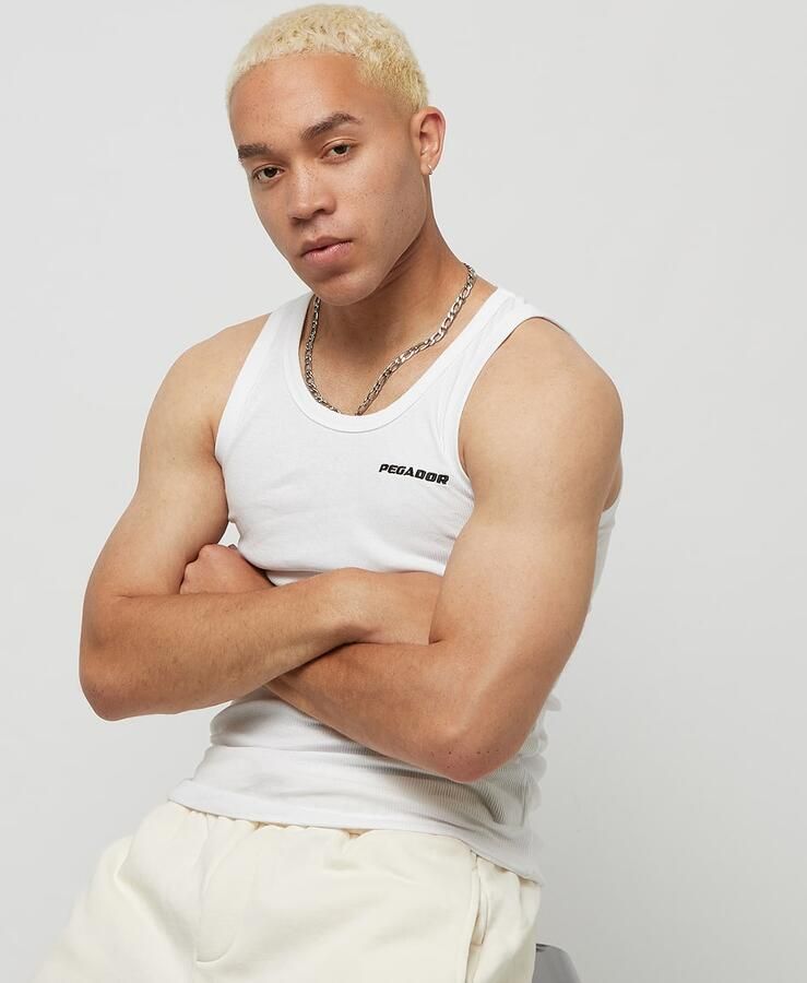 Pegador Logo Rib Undershirt Tanktops Kleding weiß maat: XL beschikbare maaten:XS S M L XL - Foto 3