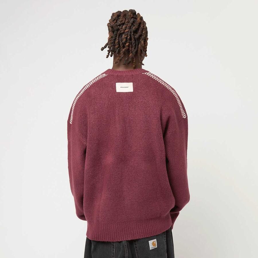 Pegador Nepole Oversized Knit Sweater Men Kleding rood Maat XL