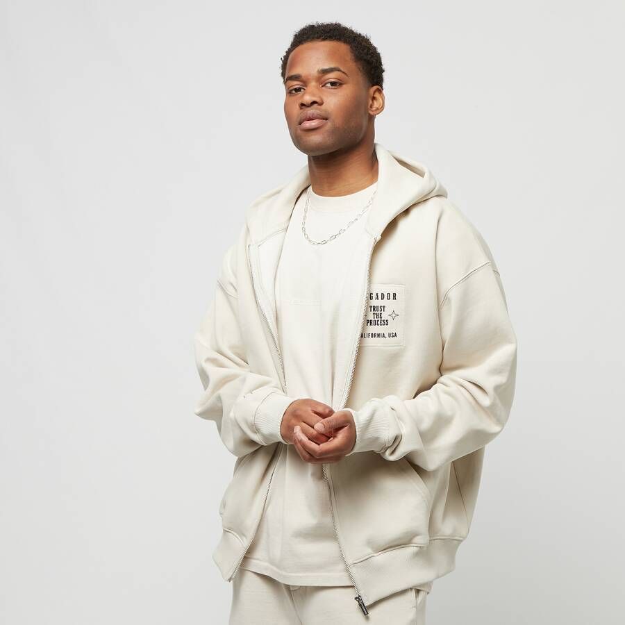 Pegador Oversized sweatjack met labeldetail model 'Salal'