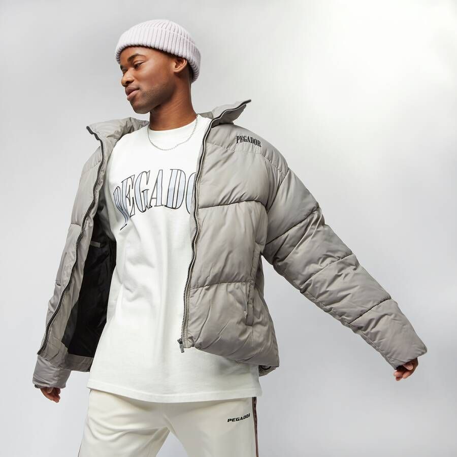 Pegador Spiller Puffer Jacket Pufferjassen Kleding rock grey maat: XXL beschikbare maaten:L XL XXL