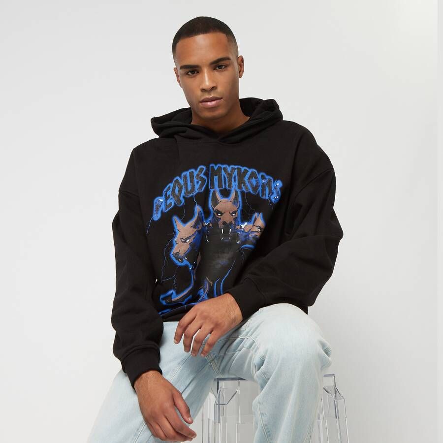 PEQUS Hoodie met labelprint model 'CERBERUS'