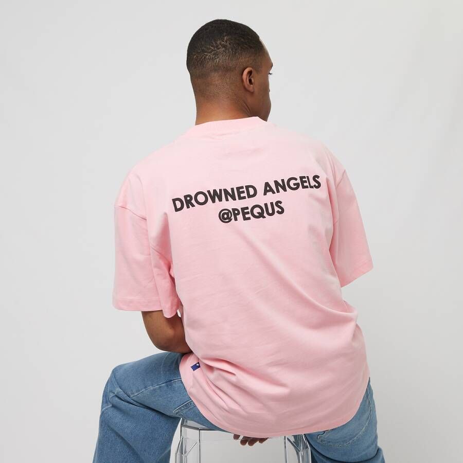 Pequs Drowned Angels Logo T-shirt T-shirts Kleding rosa maat: XXL beschikbare maaten:XL S M L XXL