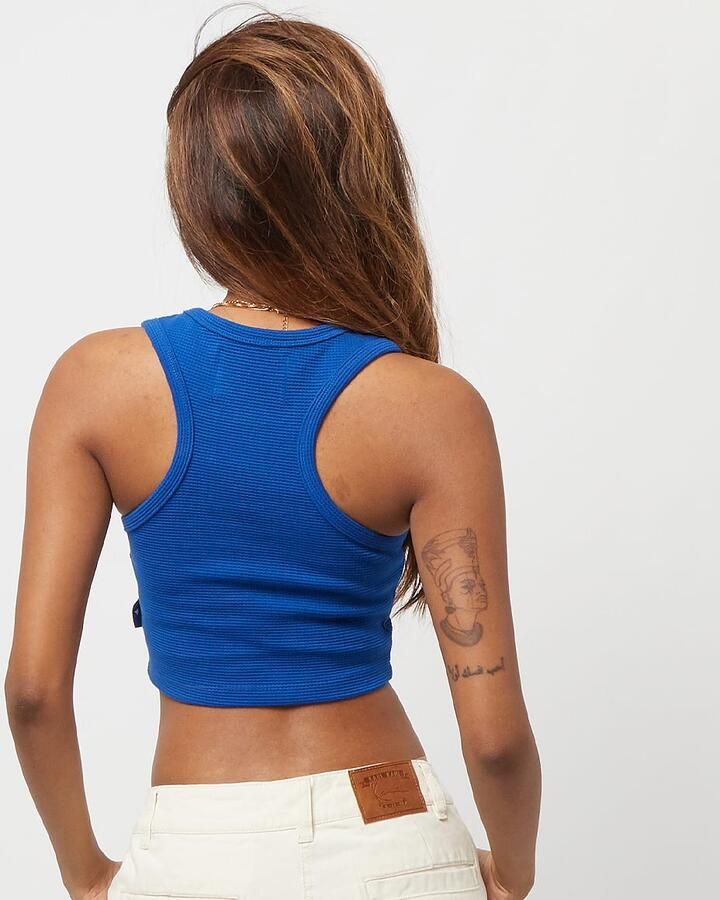 Pequs Logo Crop Top Tanktops Kleding blue maat: XS beschikbare maaten:XS S M L - Foto 2