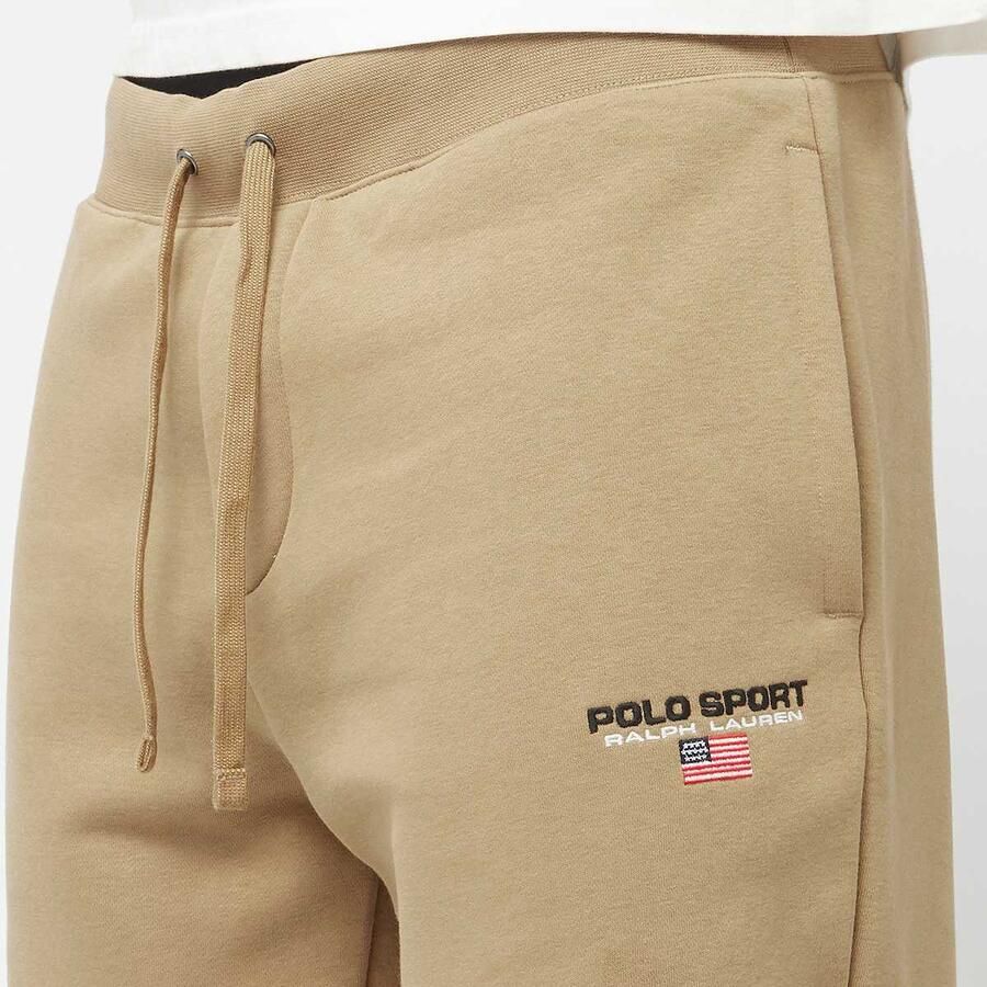 Polo Sport Ralph Lauren Athletic Joggers Men Trainingsbroeken beige Maat XXL Kleding
