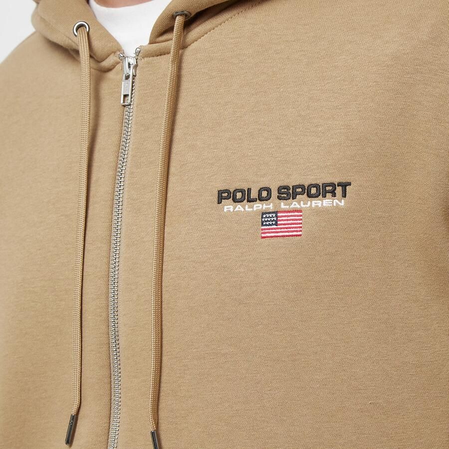 Polo Sport Ralph Lauren Long Sleeve Full Zip Men Hoodies & Sweaters beige Maat XXL Kleding
