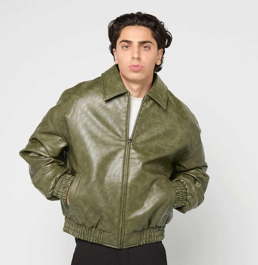 Prohibited Bloom Bomber Jacket Men Bomberjacks groen Maat XL Kleding - Foto 3