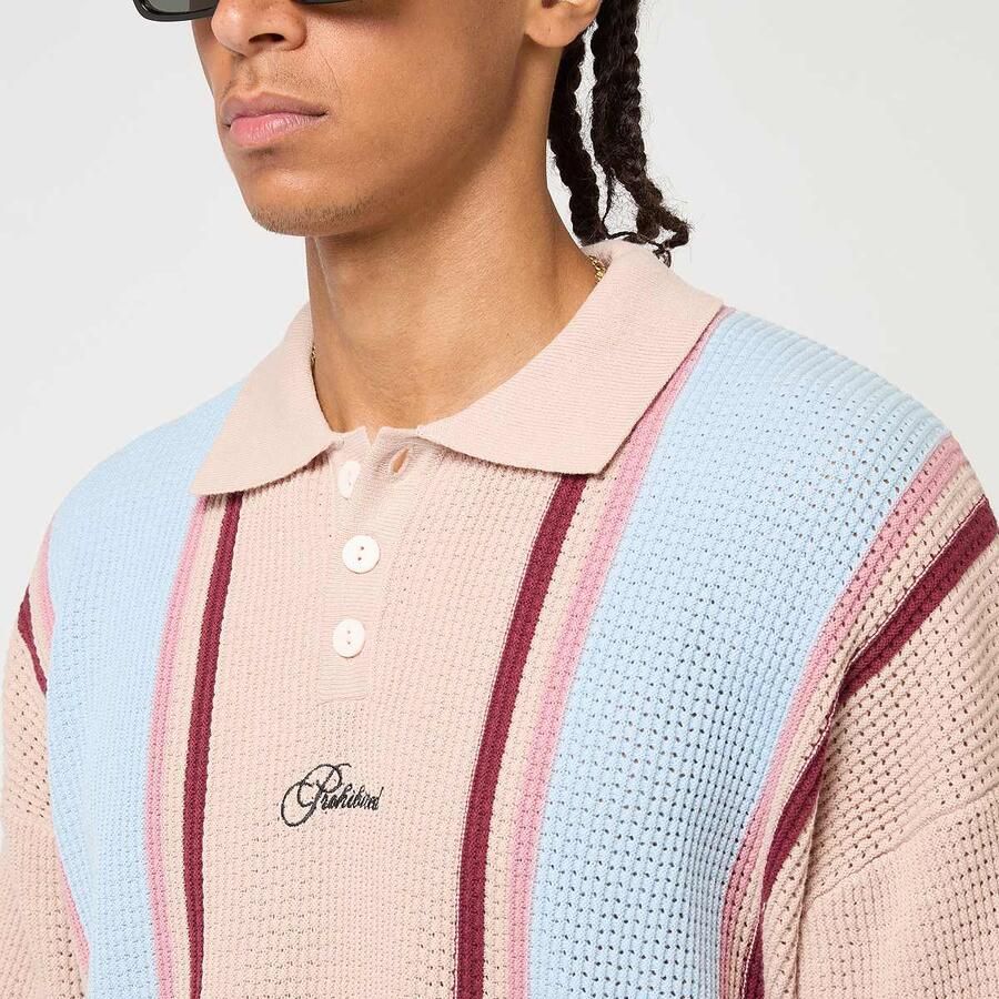 Prohibited Charlies Knitted Polo Men T-Shirts & Polo's multicolor Maat XL Kleding - Foto 2