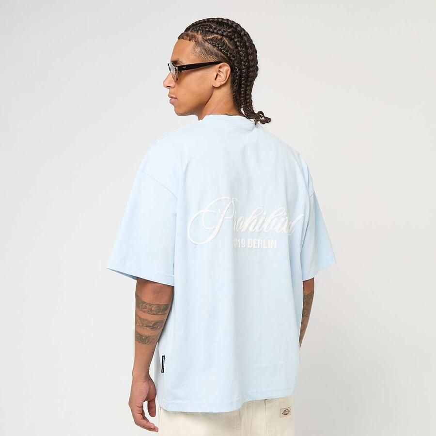 Prohibited Hometown Tee Sky Men T-Shirts & Polo's blauw Maat XL Kleding