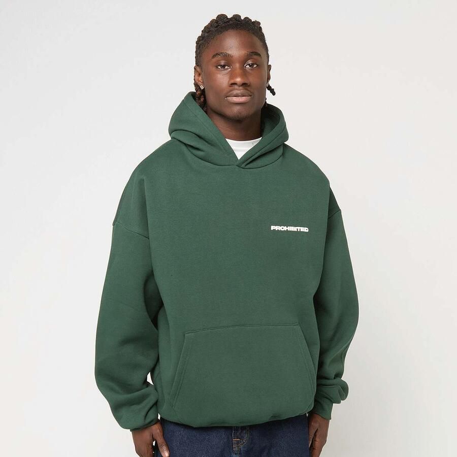 Prohibited Hoodie British Racing Green Men Hoodies & Sweaters groen Maat S Kleding