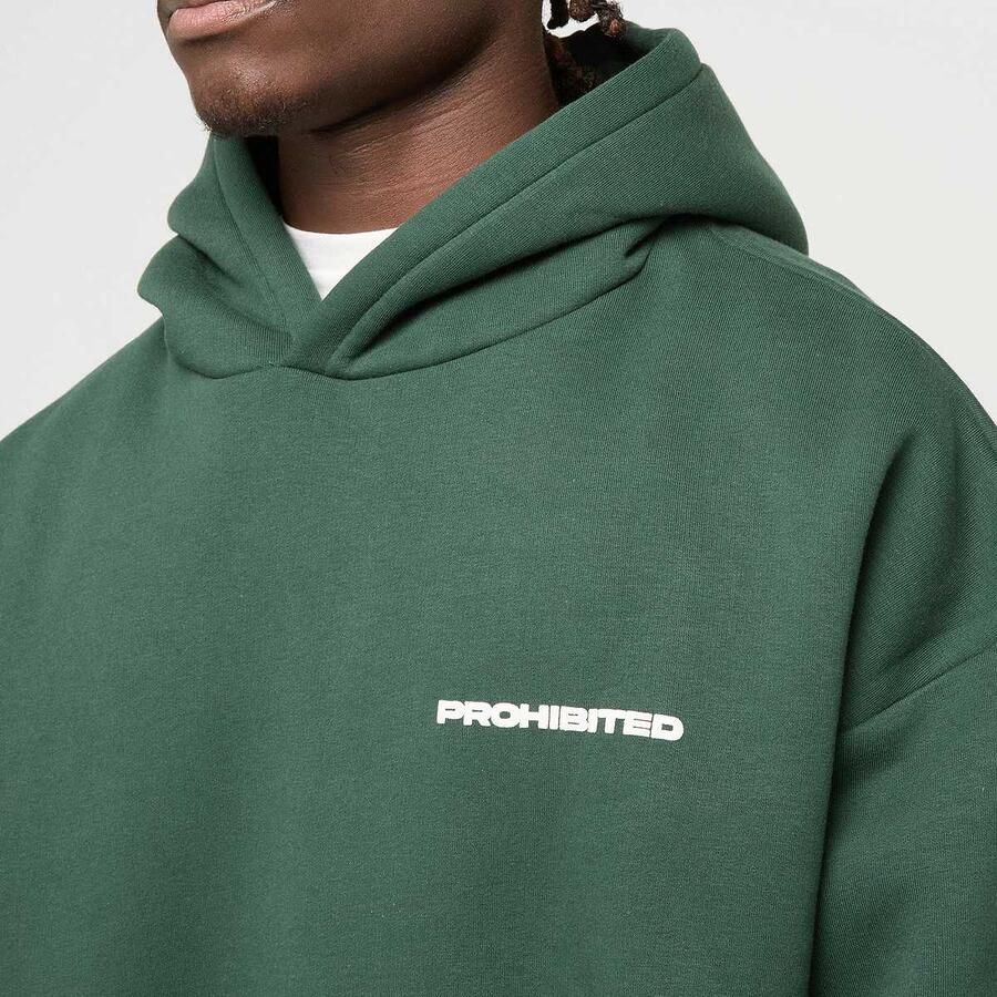 Prohibited Hoodie British Racing Green Men Hoodies & Sweaters groen Maat S Kleding - Foto 2