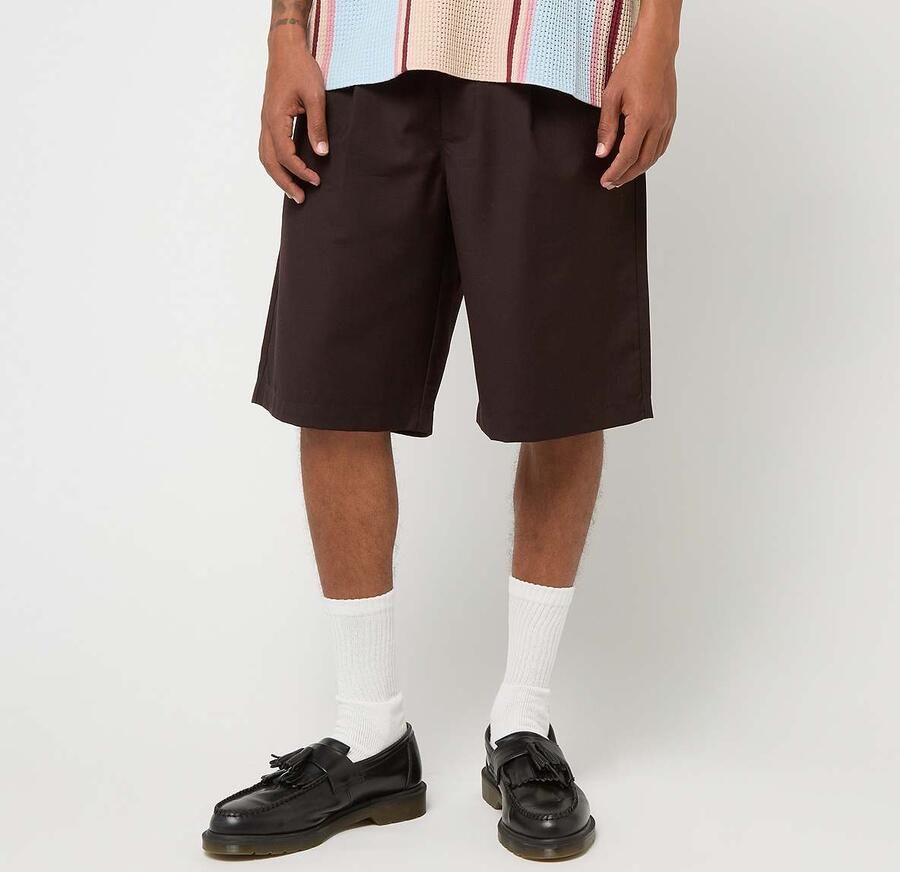 Prohibited Pleated Shorts Men bruin Kleding - Foto 3