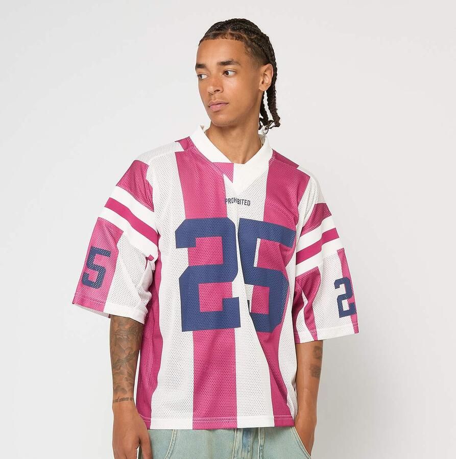 Prohibited SC Kit Striped Men Jersey's rood Maat XL Kleding - Foto 3