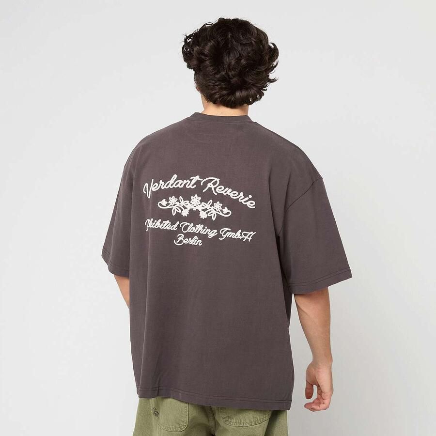 Prohibited Verdant Reverie Tee Men T-Shirts & Polo's bruin Maat XS Kleding