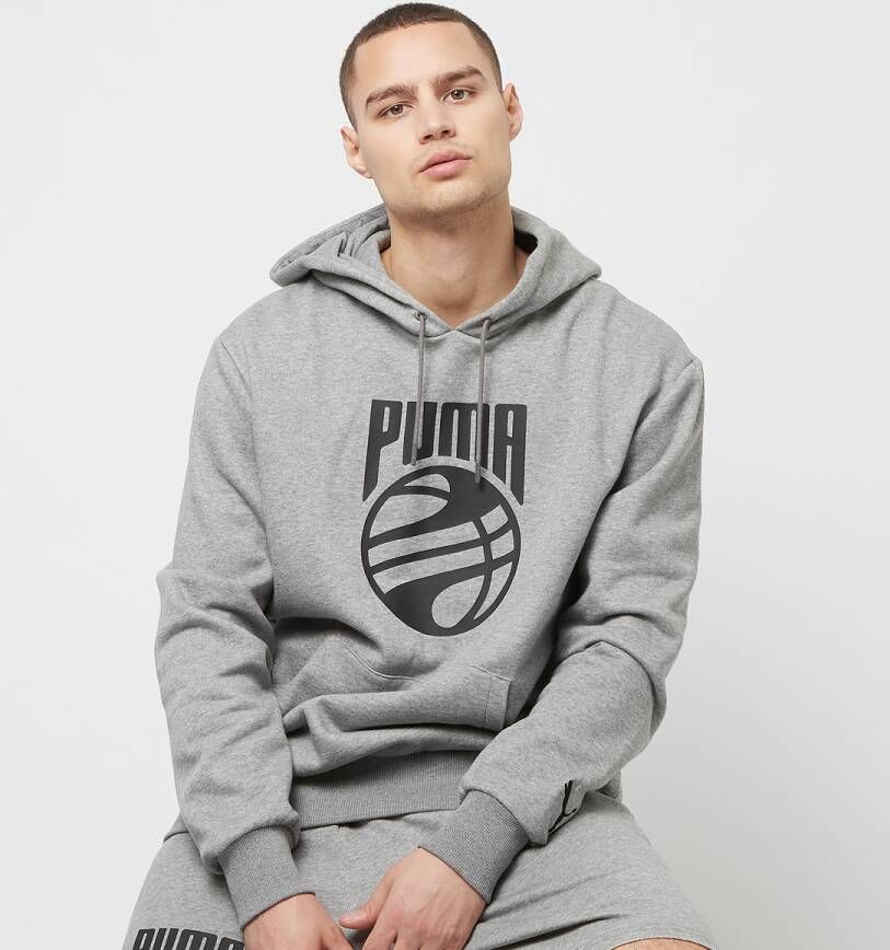 Puma Posterize Hoodie Hoodies Kleding medium gray heather maat: M beschikbare maaten:S M