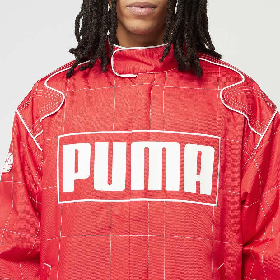 Puma Archive Seasonal Relaxed Racer Jacket Men Bomberjacks rood Maat XL Kleding - Foto 2