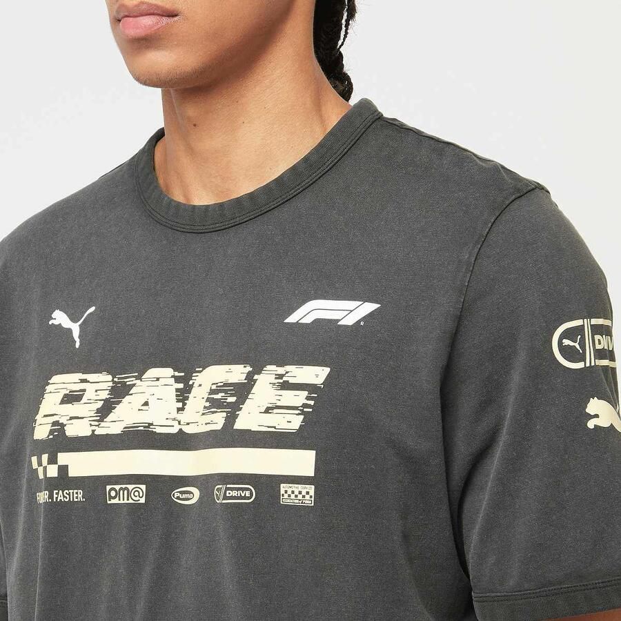 Puma F1 Graphic Ringer Tee men T-Shirts & Polo's grijs Maat XL Kleding - Foto 2