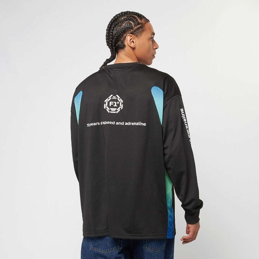 Puma F1 Oversized Longsleeve Tee Men Longsleeves zwart Maat XL Kleding