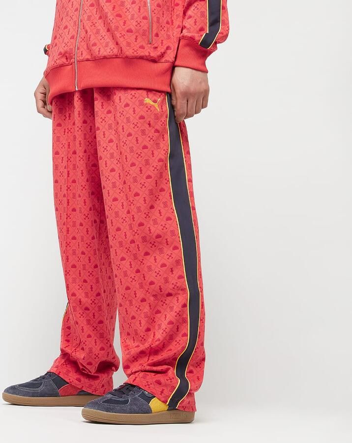 Puma T7 Road To Unity All Over Print Relaxed Straight Tracküants DK Men Trainingsbroeken rood Maat XL Kleding - Foto 3