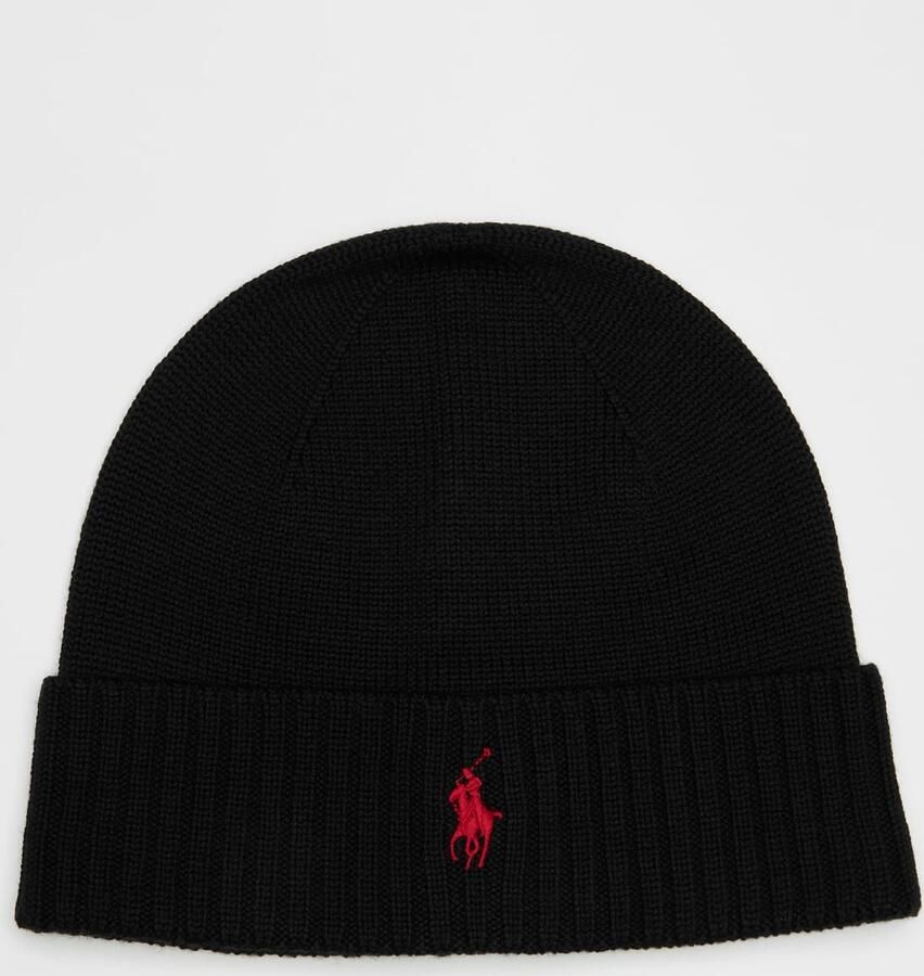 Polo Ralph Lauren Fold-Over Cold Weather Hat Unisex Mutsen zwart Maat ONE SIZE Accessoires - Foto 3