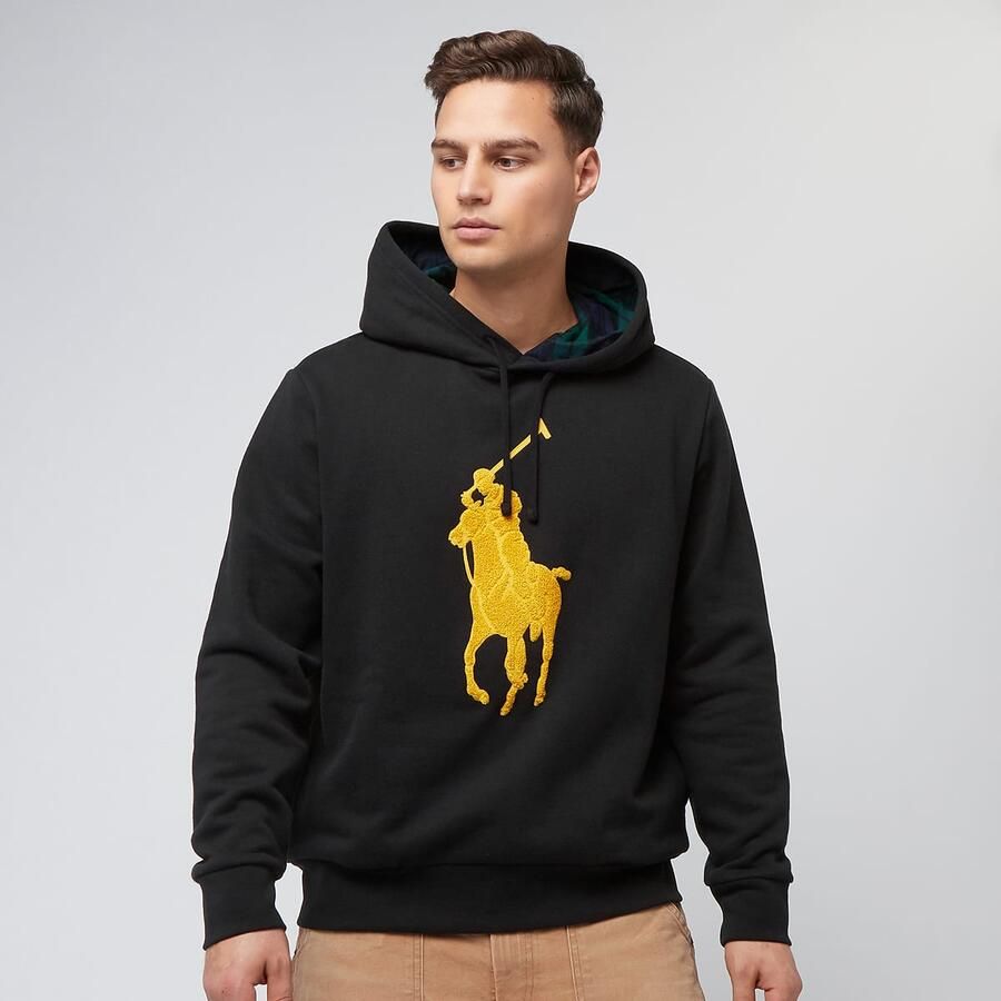 Polo Ralph Lauren Long Sleeve Hooded Sweatshirt Men Hoodies & Sweaters zwart Maat S Kleding - Foto 3