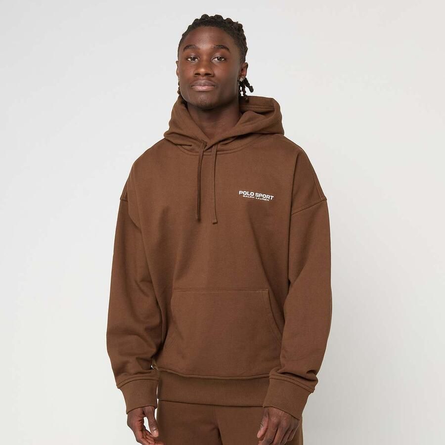 Polo Ralph Lauren Long Sleeve Hoodie Men Hoodies & Sweaters bruin Maat XL Kleding