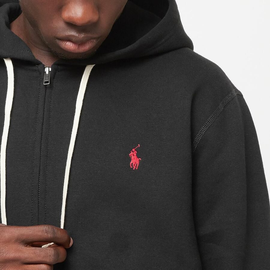 Polo Ralph Lauren Long Sleeve-Knit Fullzip Hoodie Men Hoodies & Sweaters zwart Maat XL Kleding - Foto 2