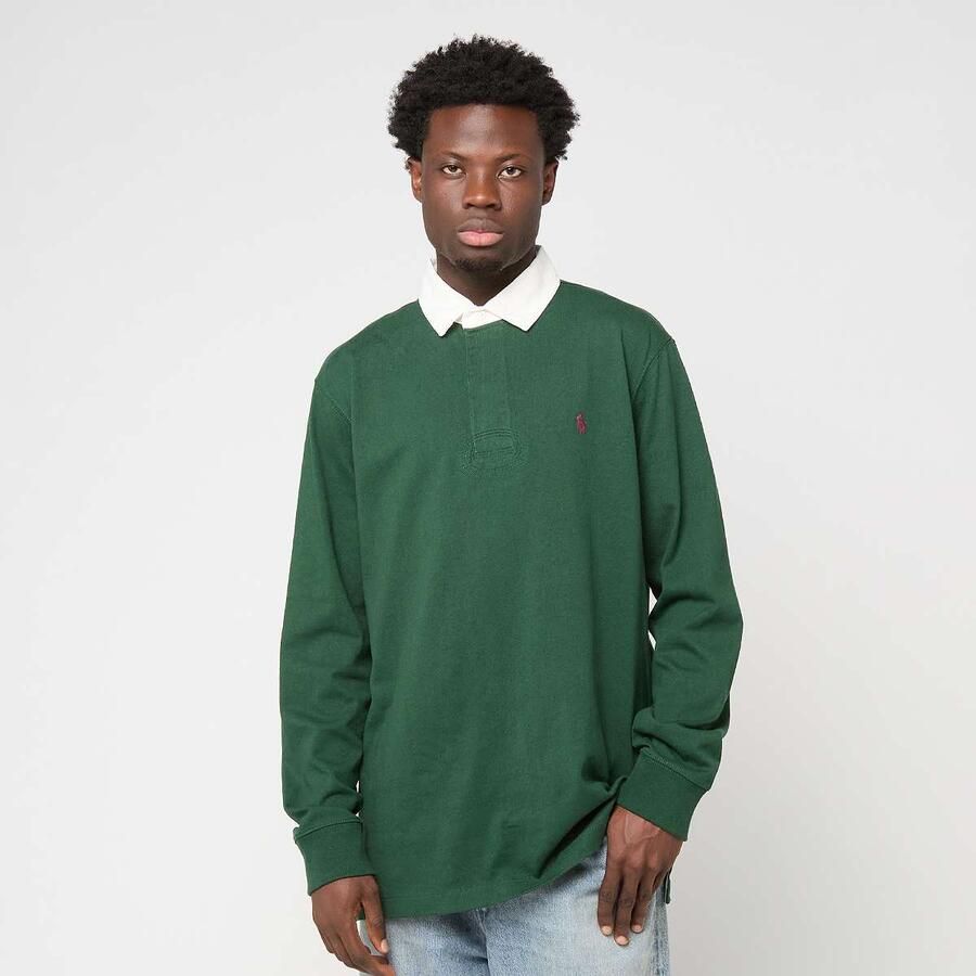 Polo Ralph Lauren Long Sleeve Knit Rugby Men Overhemden groen Maat M Kleding - Foto 3