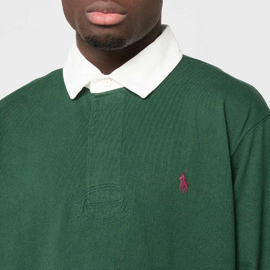 Polo Ralph Lauren Long Sleeve Knit Rugby Men Overhemden groen Maat M Kleding - Foto 2