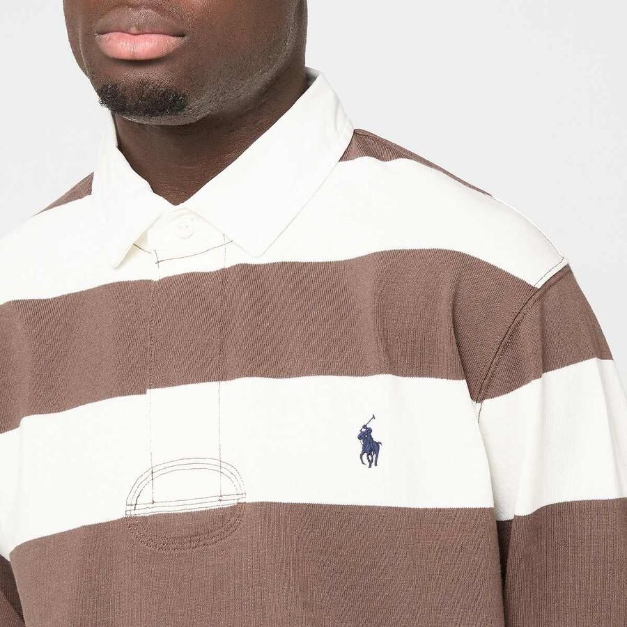 Polo Ralph Lauren Long Sleeve Knit Rugby Men Overhemden multicolor Maat XL Kleding