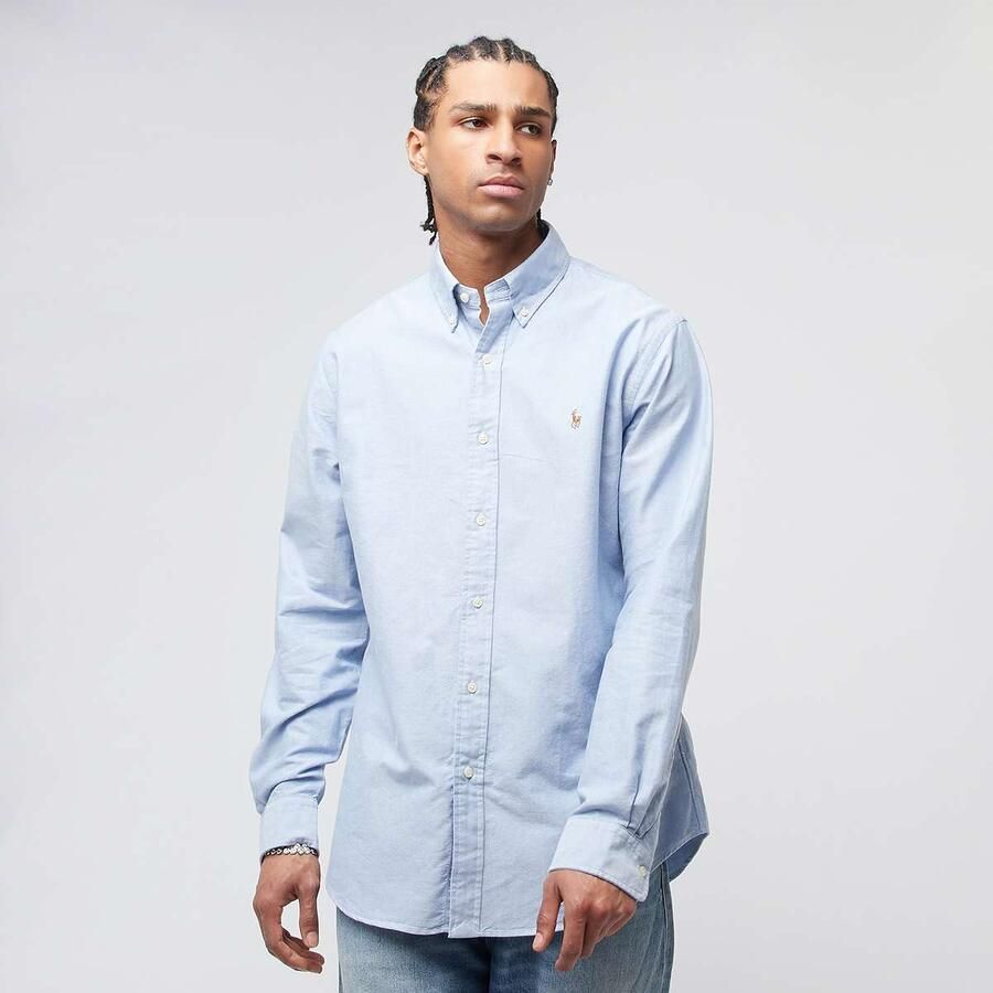 Ralph Lauren Custom Fit Oxford Overhemd Upgrade je Casual Garderobe Blauw Heren - Foto 5