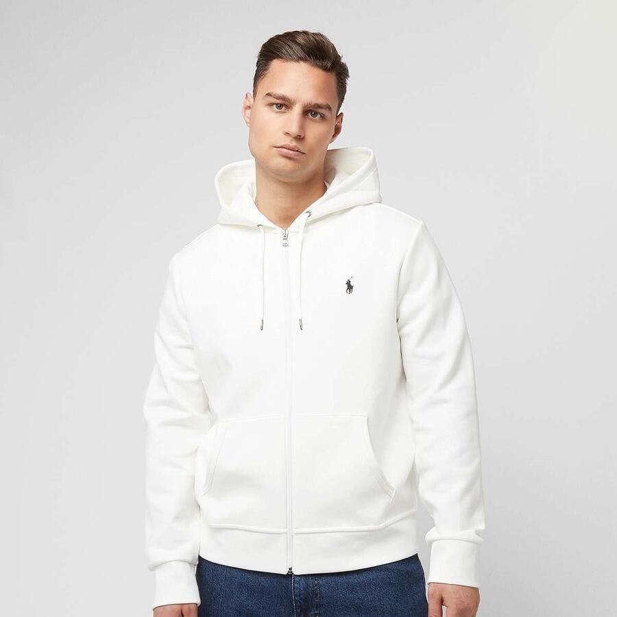 Ralph Lauren Witte Sweaters Blijf modieus en comfortabel met deze Polo Zip Hoodie Wit Heren - Foto 3