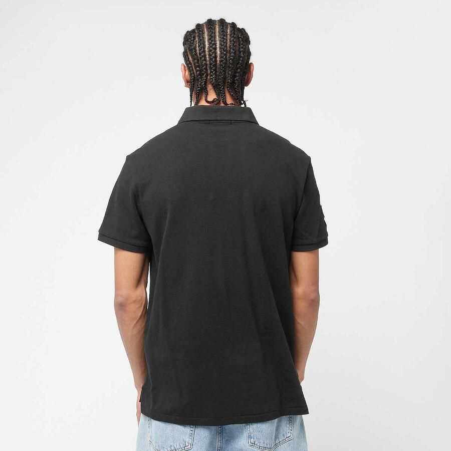 Polo Ralph Lauren Short Sleeve Knit Polo Shirt T-Shirts & Polo's in zwart formaten: S