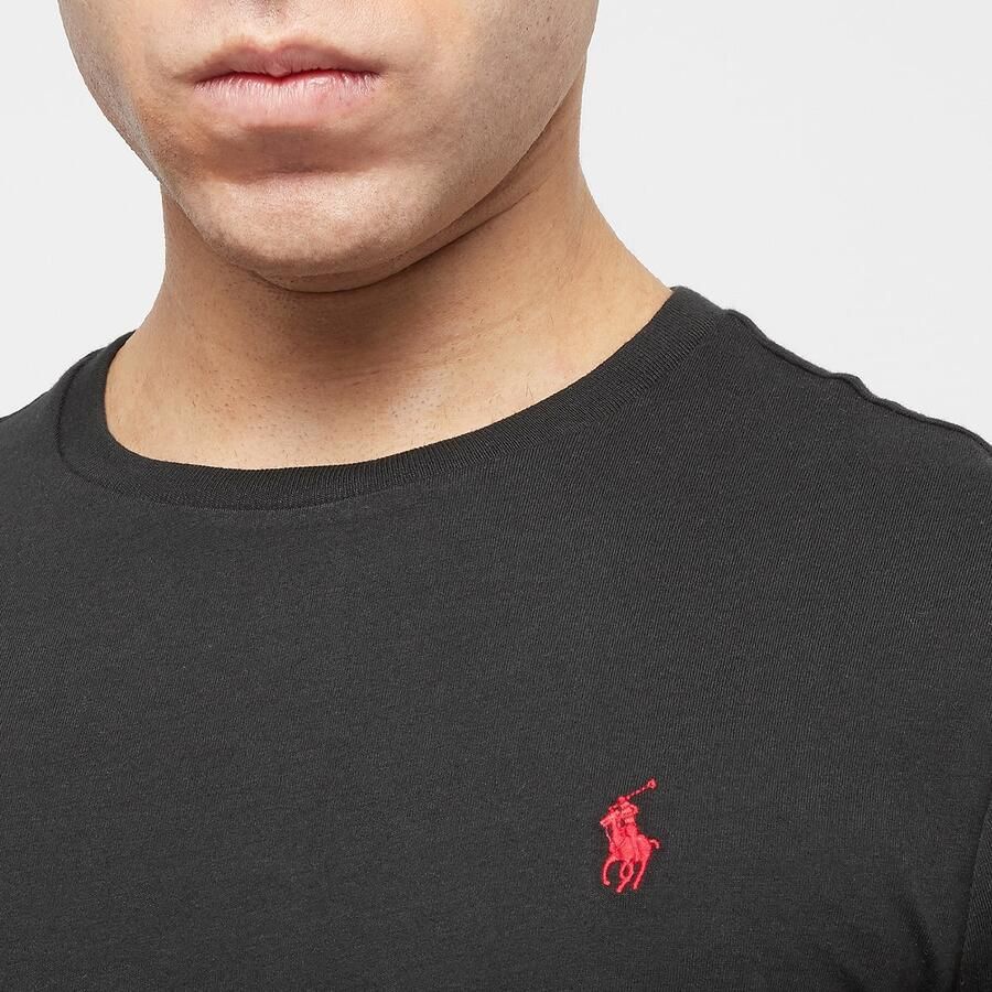 Polo Ralph Lauren Ralph Lauren T -shirt voor Hombre Black Polo Custom Slim Fit Black Zwart Heren - Foto 3