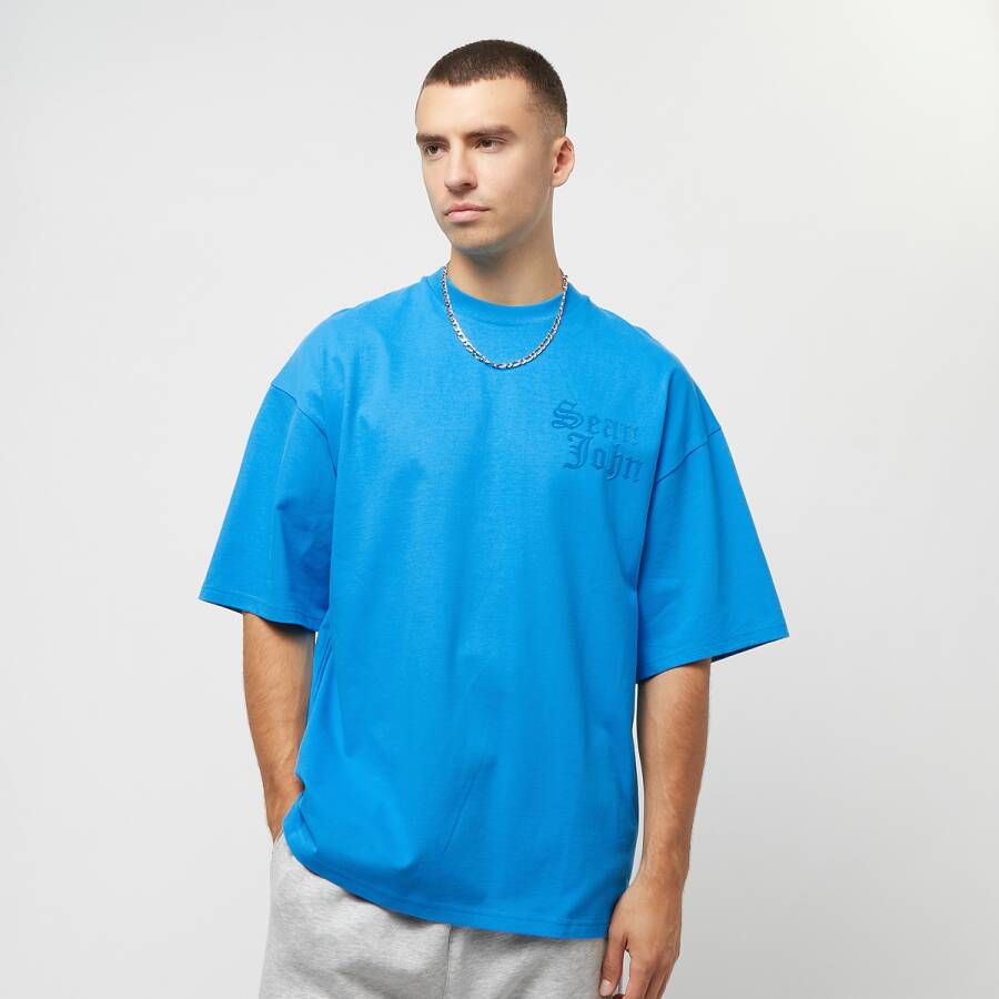Sean John Old English Logo Yacht Club Tee T-shirts Kleding blue maat: XL beschikbare maaten:S M L XL