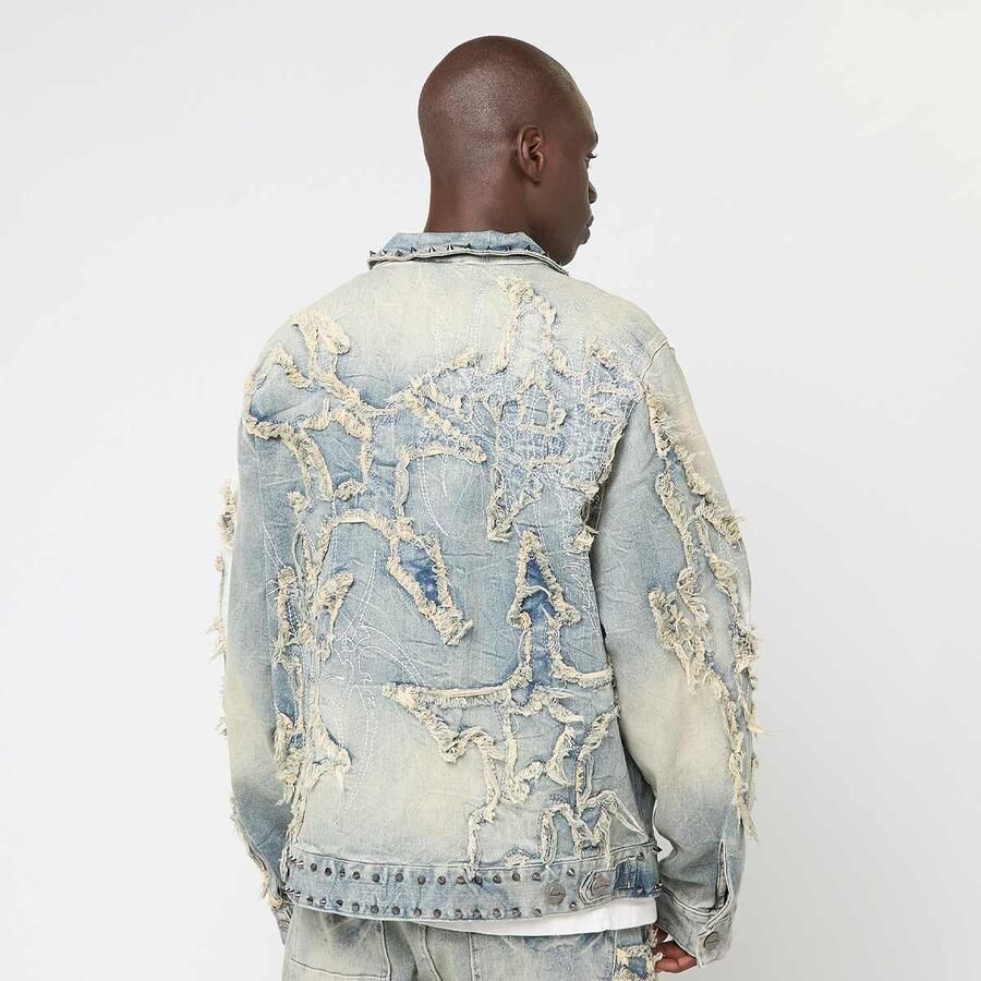 Smoke Rise Ascended Denim Jacket Men Spijkerjassen blauw Maat L Kleding