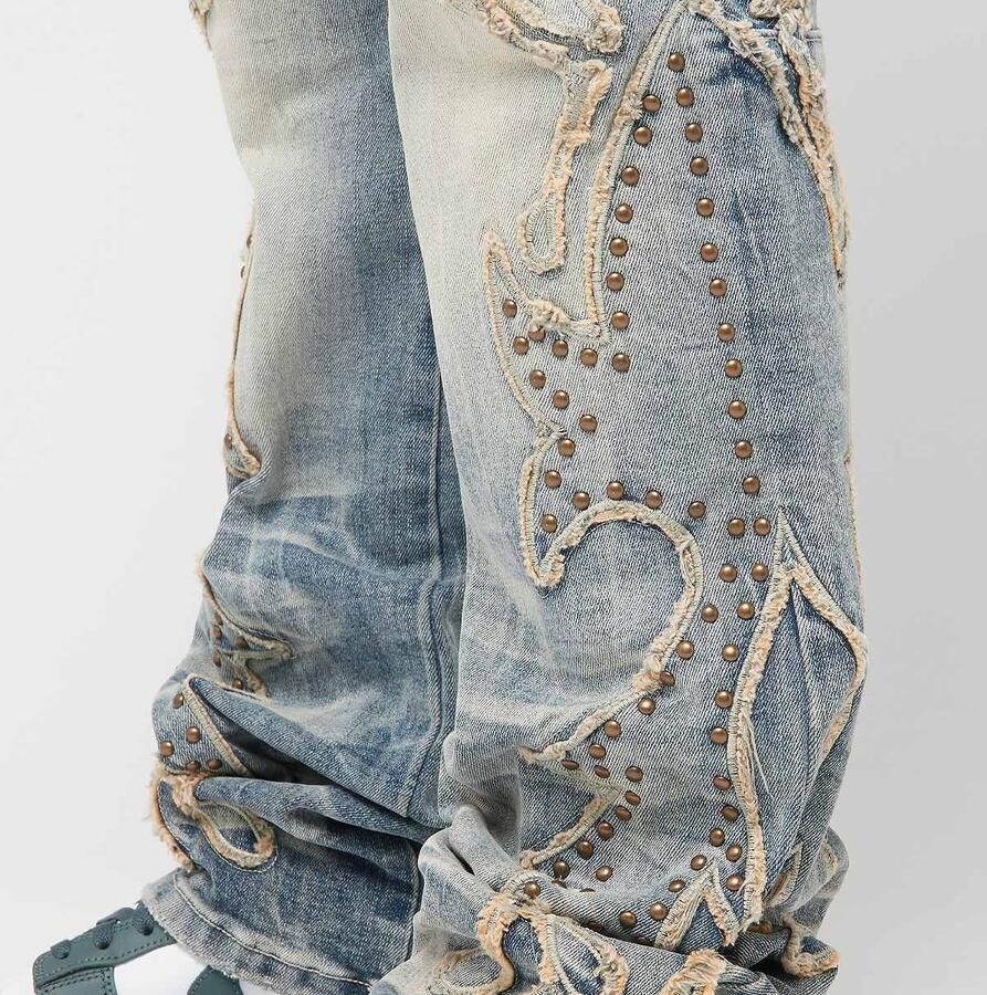 Smoke Rise Fashion Jeans Spijkerbroeken in blauw formaten: 34