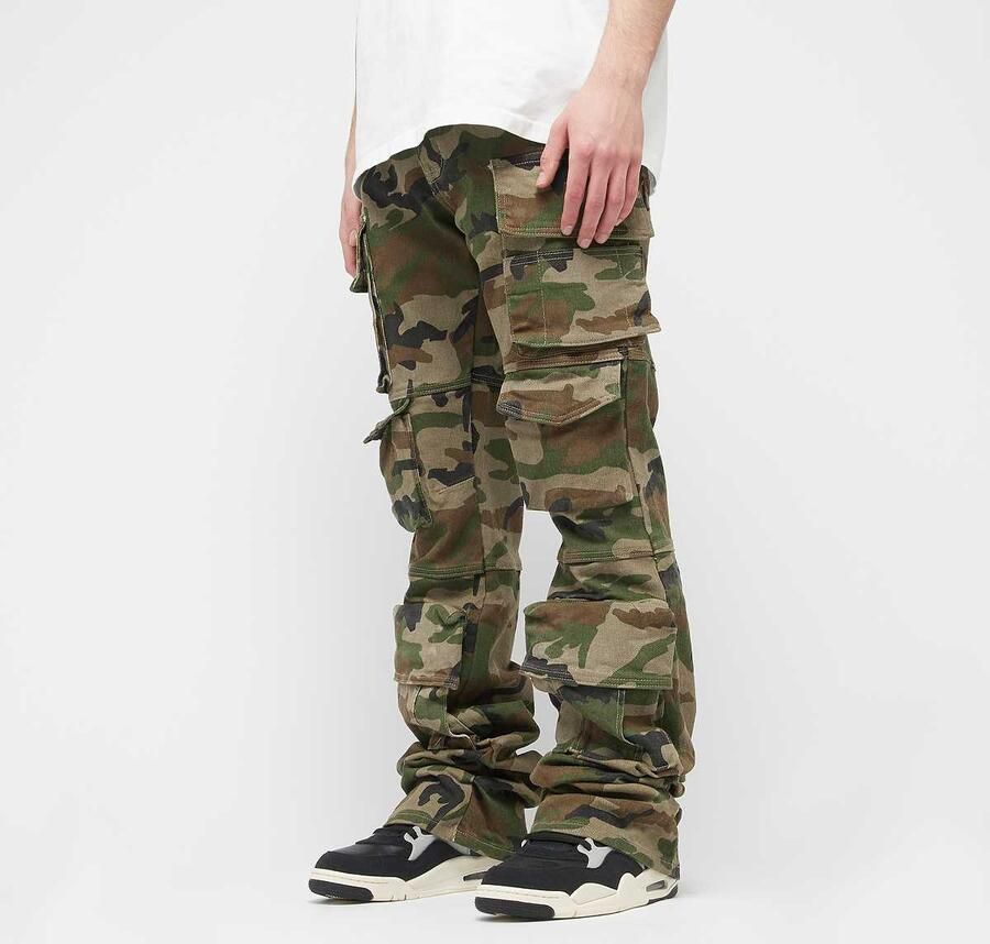 Smoke Rise Fashion Utility Twill Pants Men Cargobroeken camouflage Kleding - Foto 3