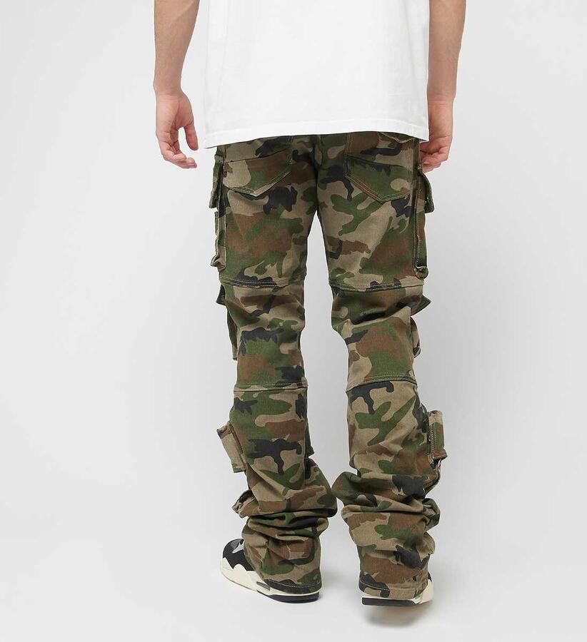 Smoke Rise Fashion Utility Twill Pants Men Cargobroeken camouflage Kleding