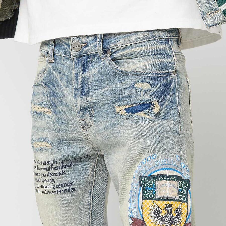 Smoke Rise Magnificence Jeans Men Spijkerbroeken blauw Kleding