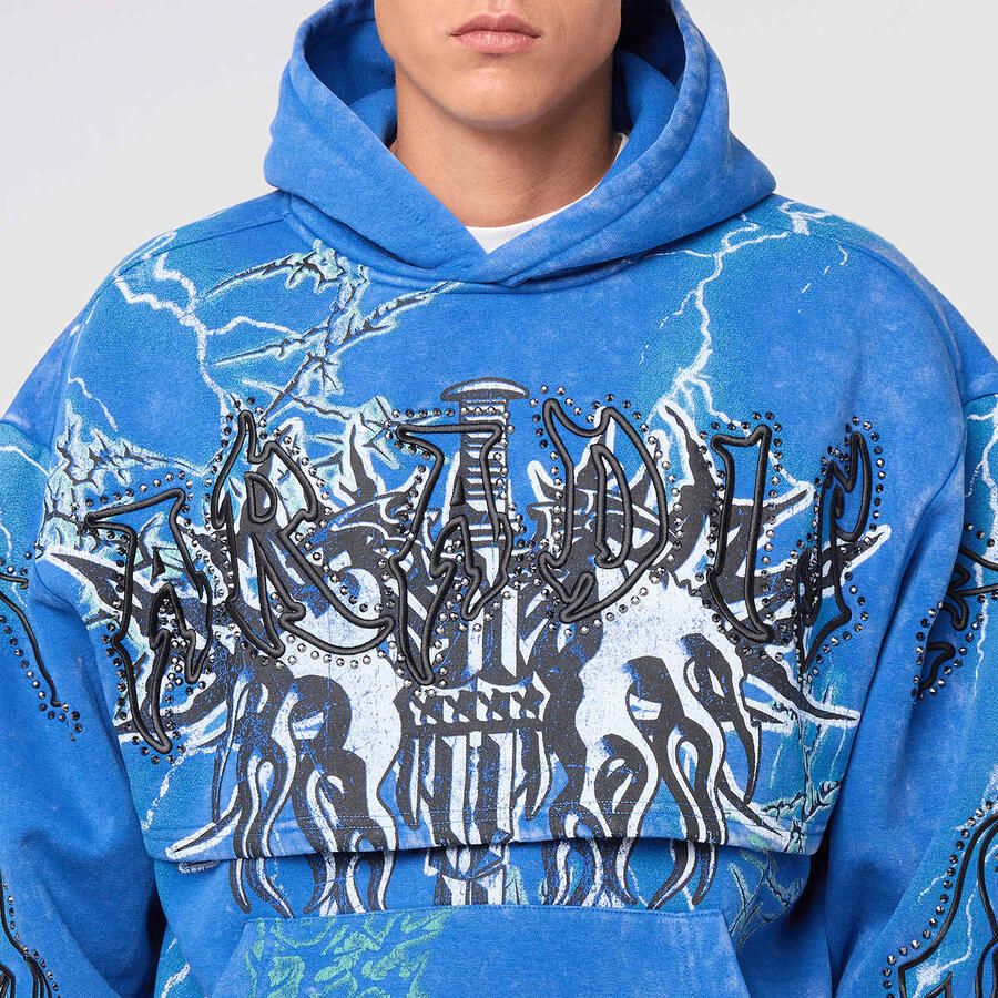 Smoke Rise Paradise Fleece Hoodie Men Hoodies & Sweaters blauw Maat XL Kleding - Foto 2