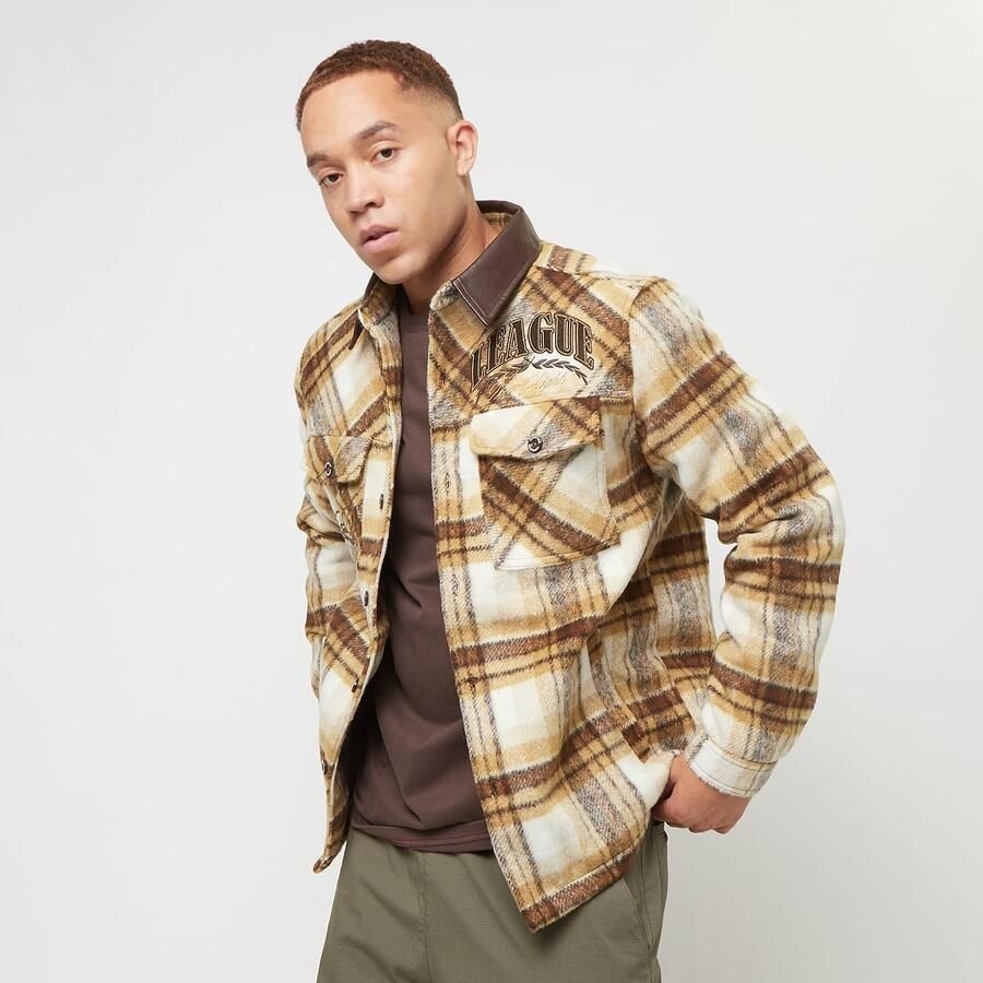 Smoke Rise Quilted Lining Shacket Men Tussenseizoensjassen beige Maat XL Kleding - Foto 3